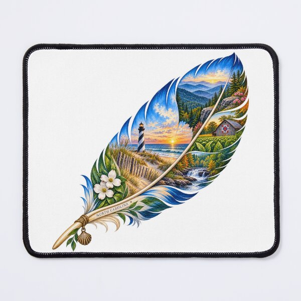 Item preview, North Carolina Coast to Mountains Feather designed and sold by Whimspired By Paxx.