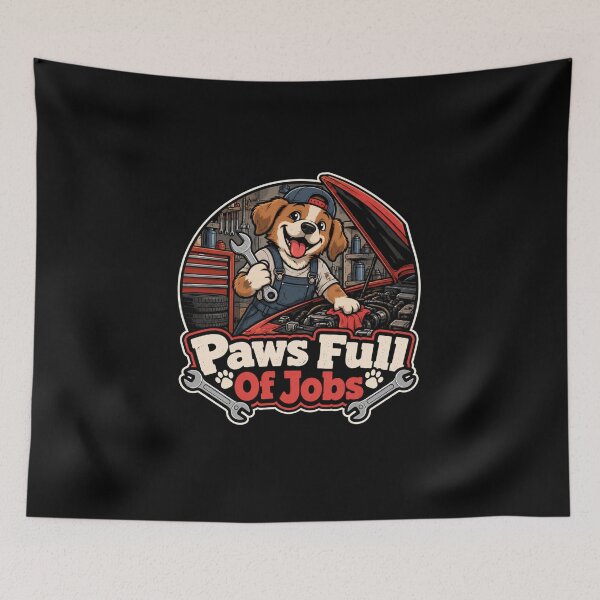 Item preview, Paws full of jobs designed and sold by Konvero.