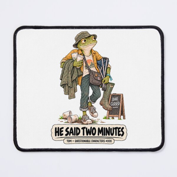 Item preview, Funny Festival Frog: He Said Two Minutes designed and sold by BotherBox.