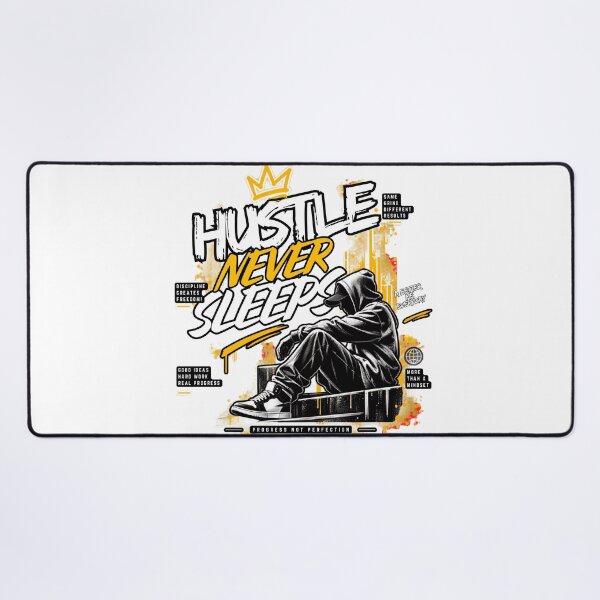 Item preview, Hustle Never Sleeps ⭐️⭐️⭐️⭐️⭐️ designed and sold by HT-Creative.