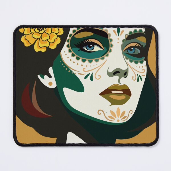 Item preview, Catrina Flat Color Art | Day of the Dead Mexican Sugar Skull designed and sold by Ojo de Lilith.
