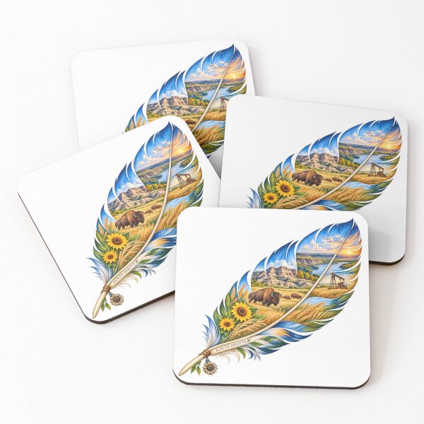 Item preview, North Dakota Prairie Feather designed and sold by Whimspired By Paxx.