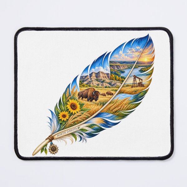 Item preview, North Dakota Prairie Feather designed and sold by Whimspired By Paxx.