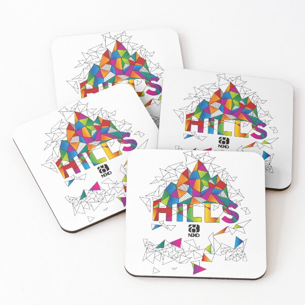 Item preview, Colorful Geometric Hills – Abstract Polygon Mountain Art designed and sold by MyNeko.