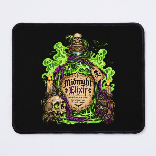 Item preview, Midnight Elixir – Gothic Skull Potion Halloween designed and sold by SidTastic .