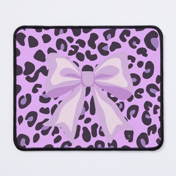 Item preview, Cute Lavender Purple Coquette Bow Leopard Print Aesthetic Pattern designed and sold by MayoshaVibes.