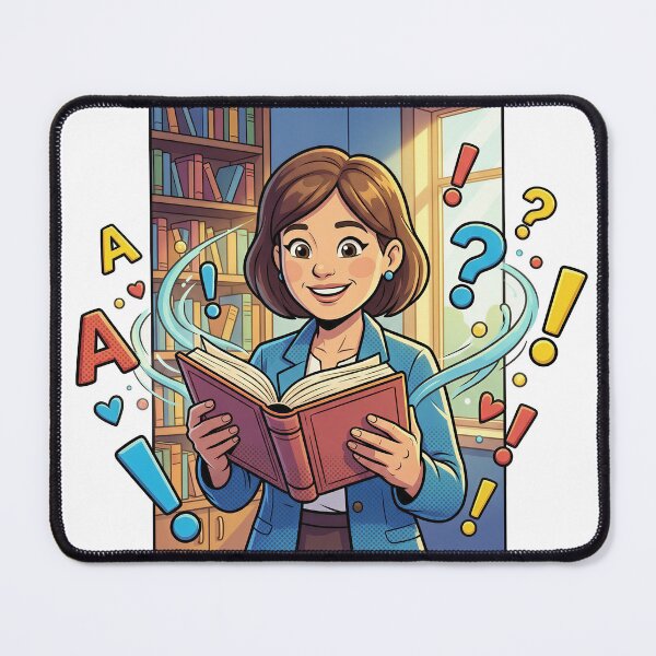 Artikelvorschau, ELA-Lehrer-Comic 3D Englischsprachige Künste entworfen und verkauft von DIUMERI.