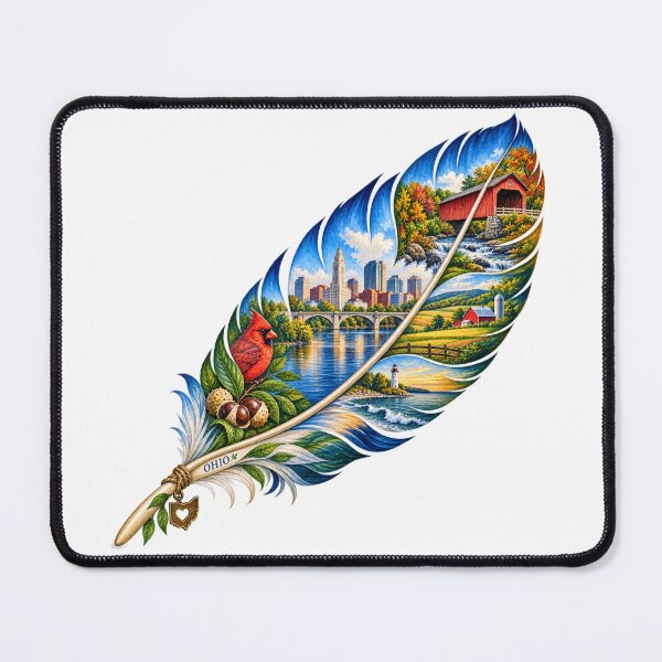 Item preview, Ohio Buckeye Feather designed and sold by Whimspired By Paxx.
