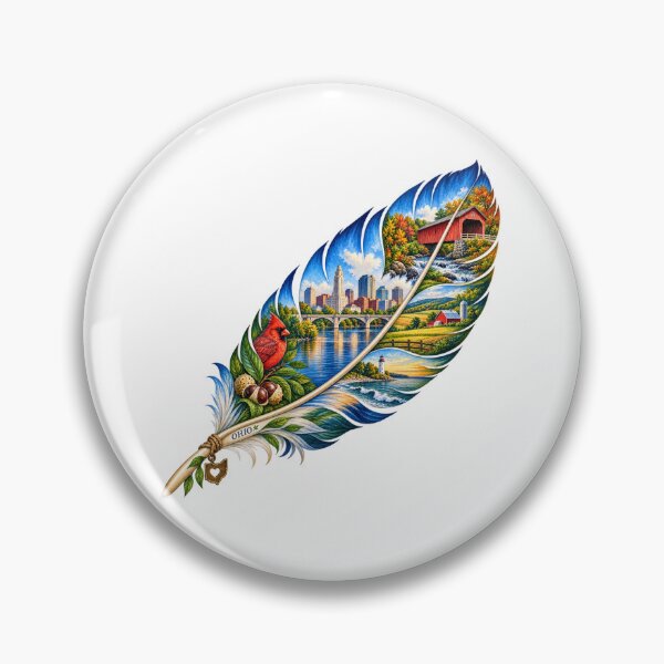 Item preview, Ohio Buckeye Feather designed and sold by Whimspired By Paxx.