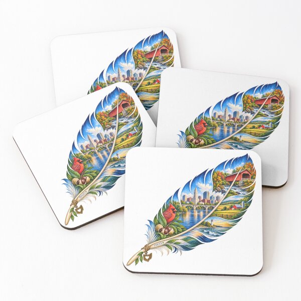 Item preview, Ohio Buckeye Feather designed and sold by Whimspired By Paxx.