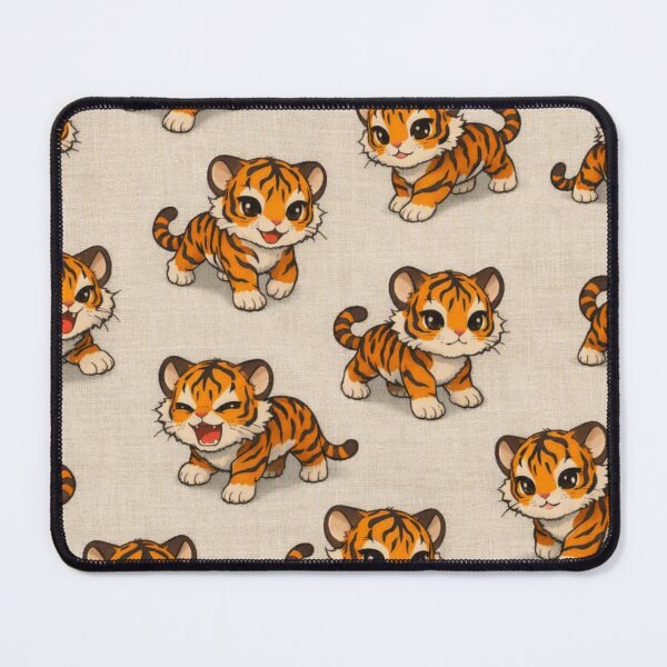 Item preview, Cute Baby Tigers Pattern - Adorable Kawaii Tiger Cubs Seamless  designed and sold by LC&LCPlatform.