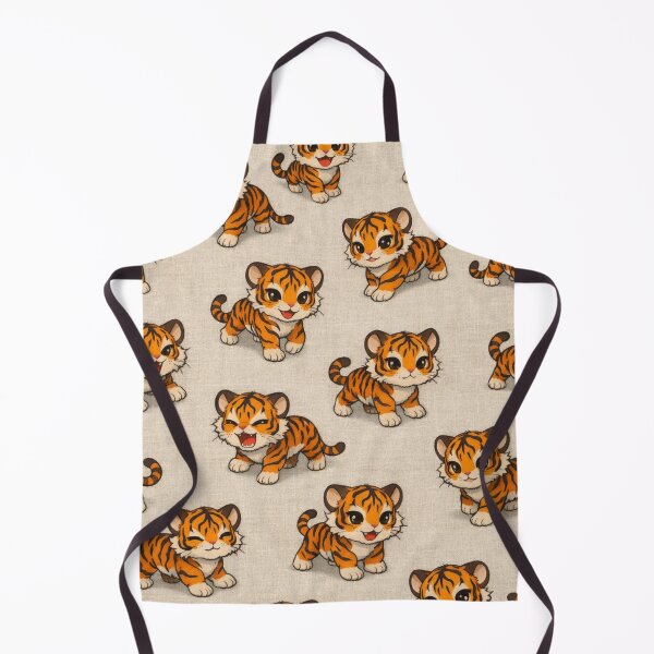 Item preview, Cute Baby Tigers Pattern - Adorable Kawaii Tiger Cubs Seamless designed and sold by LC&LCPlatform.