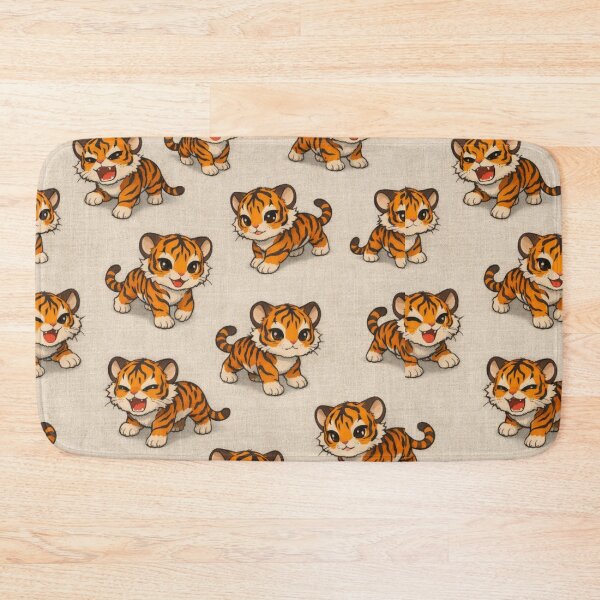Item preview, Cute Baby Tigers Pattern - Adorable Kawaii Tiger Cubs Seamless  designed and sold by LC&LCPlatform.