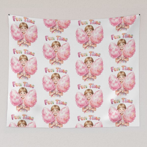 Item preview, Girl with cotton candy designed and sold by PrintLabStudio.