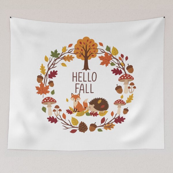 Item preview, Hello Fall Illustration designed and sold by BetweenForms.
