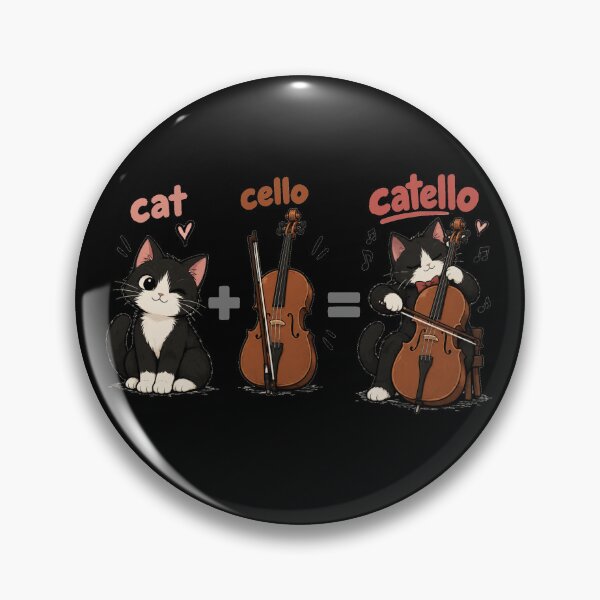 Item preview, Cat + cello = catello designed and sold by Konvero.