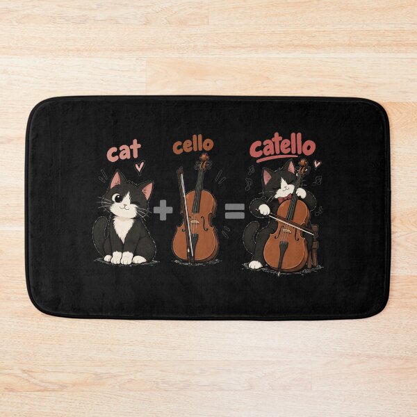 Item preview, Cat + cello = catello designed and sold by Konvero.