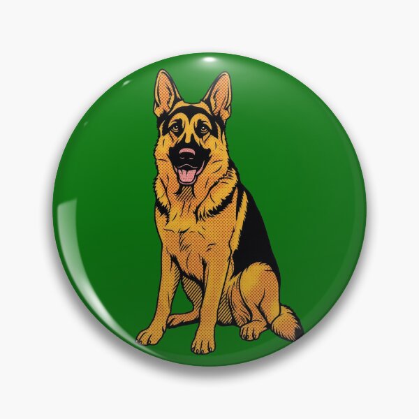 Item preview, Pop Art German Shepherd Dog Retro Comic Illustration designed and sold by Terry Bain.