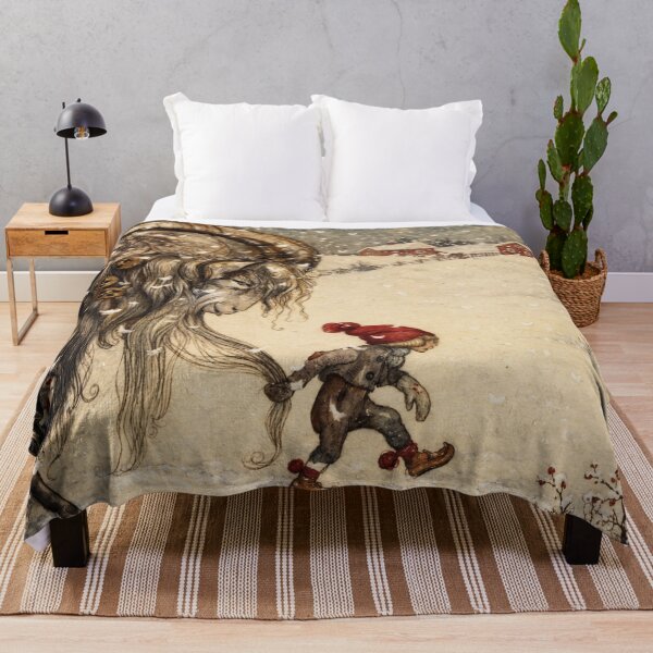 Item preview, John Bauer Yule Goat Print, Julbocken Winter Fairy Tale Art, Swedish Folklore Wall Decor designed and sold by RickE.