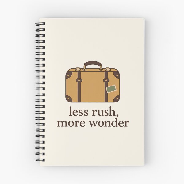 Item preview, Less Rush More Wonder Travel designed and sold by Mostafa Studio.