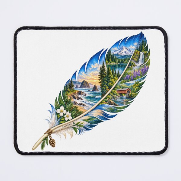 Item preview, Oregon Wild Coast Feather designed and sold by Whimspired By Paxx.