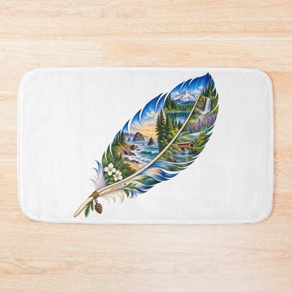 Item preview, Oregon Wild Coast Feather designed and sold by Whimspired By Paxx.