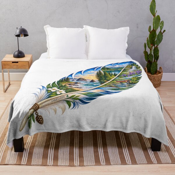 Item preview, Oregon Wild Coast Feather designed and sold by Whimspired By Paxx.