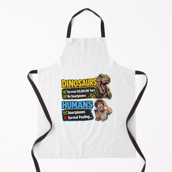 Item preview, Dinosaurs vs Humans – Survival Pending Funny Smartphone Graphic Tee designed and sold by Classic Chaos Creations.