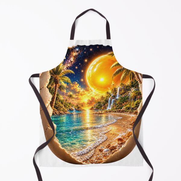 Item preview, Golden Paradise Beach Hole in Wall Fantasy Landscape  designed and sold by LC&LCPlatform.