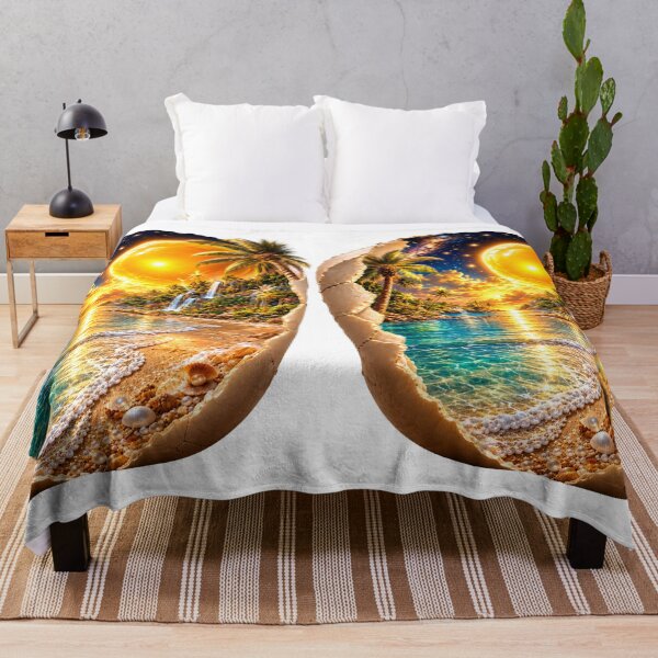 Item preview, Golden Paradise Beach Hole in Wall Fantasy Landscape  designed and sold by LC&LCPlatform.