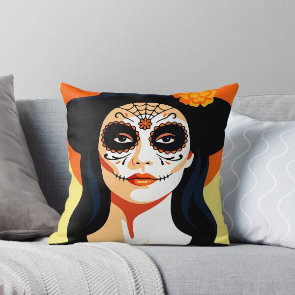 Item preview, Catrina Flat Color Art | Day of the Dead Mexican Sugar Skull designed and sold by  Ojo de Lilith.
