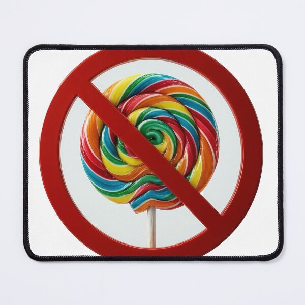 Item preview, No Suckers Rainbow Swirl Lollipop Sweets Graphic designed and sold by NotSoSubtleRosiePeas.