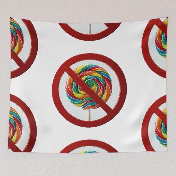 Item preview, No Suckers Rainbow Swirl Lollipop Sweets Graphic designed and sold by NotSoSubtleRosiePeas.