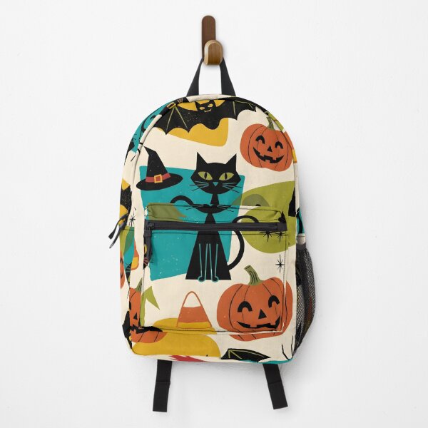 Item preview, Mid-Century Modern Halloween Pattern - Retro Spooky Cute Ghosts & Pumpkins designed and sold by ShabanMerch.
