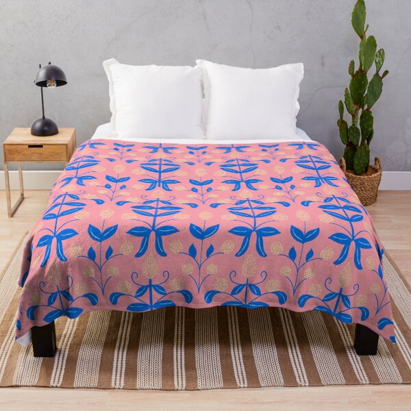 Item preview, Contemporary Pattern in Peach and Blue designed and sold by LaRoach Digital Arts.