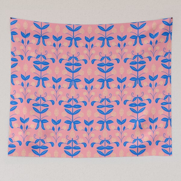 Item preview, Contemporary Pattern in Peach and Blue designed and sold by LaRoach Digital Arts.