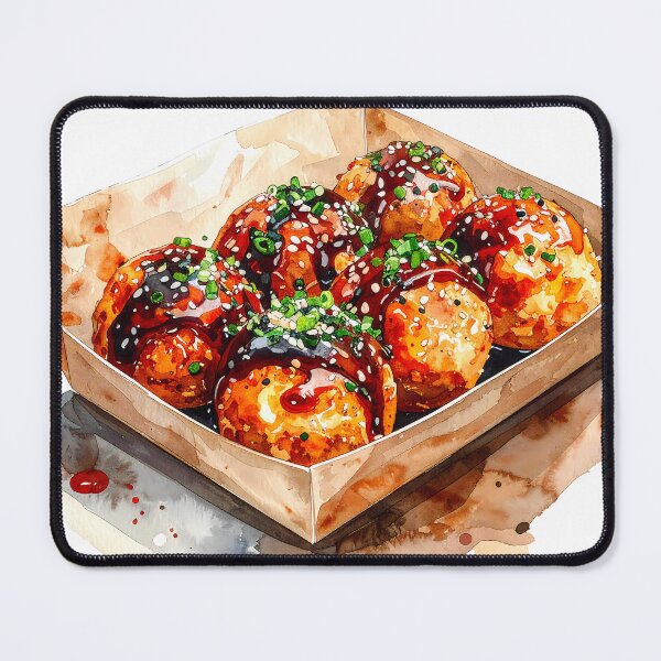 Item preview, Japanese Takoyaki Watercolor Illustration designed and sold by BetweenForms.