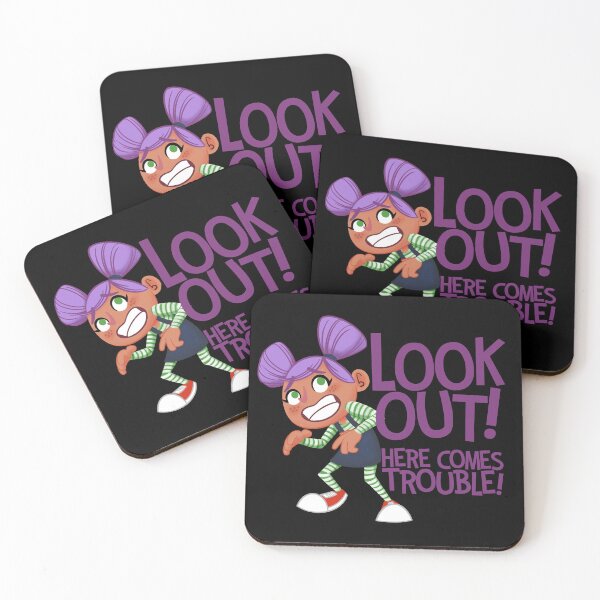 Item preview, Look Out Here Comes Trouble designed and sold by Scribblescribe.