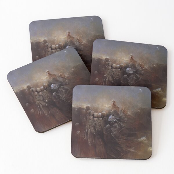 Item preview, zdzisław beksiński - untitled Zdzislaw Beksinski - Zdzislaw Beksinski canvas designed and sold by stevengrossman.