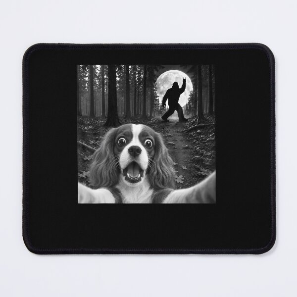Item preview, Cavalier King Charles Spaniel Selfie Bigfoot Rock And Roll designed and sold by RealestInternet.