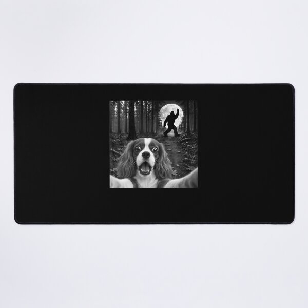 Item preview, Cavalier King Charles Spaniel Selfie Bigfoot Rock And Roll designed and sold by RealestInternet.