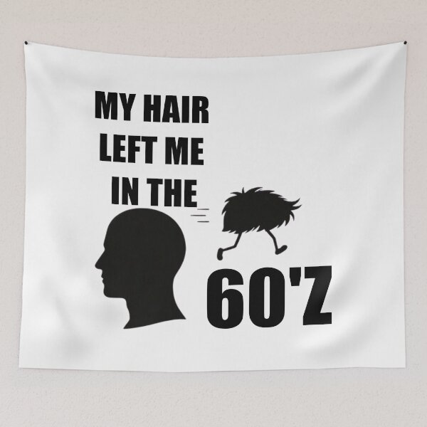Item preview, funny hair loss, bald humor, aging joke design designed and sold by hardingcarl2.