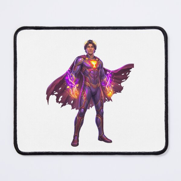 Item preview, Purple Fantasy Warrior Magic Hero designed and sold by STOXT.
