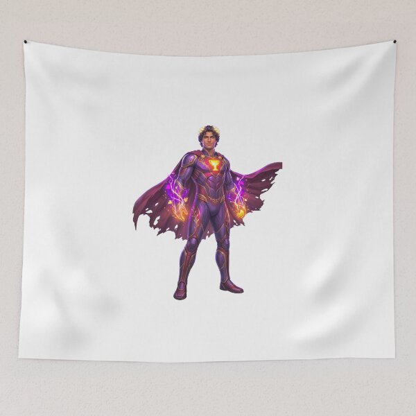 Item preview, Purple Fantasy Warrior Magic Hero designed and sold by STOXT.