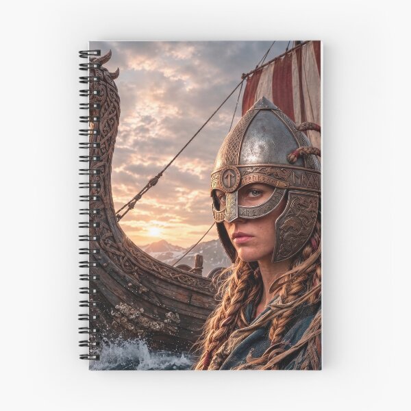 Item preview, Viking Warrior Woman on a Longship designed and sold by VALKYRAART53.