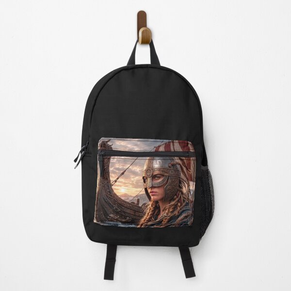 Item preview, Viking Warrior Woman on a Longship designed and sold by VALKYRAART53.
