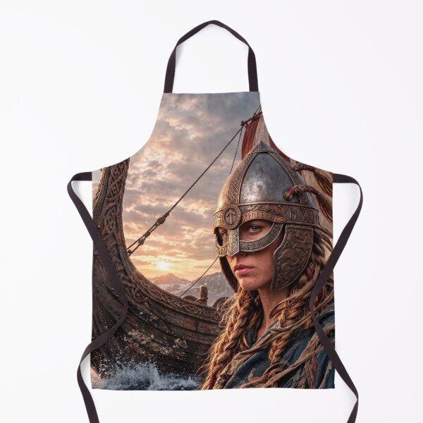 Item preview, Viking Warrior Woman on a Longship designed and sold by VALKYRAART53.