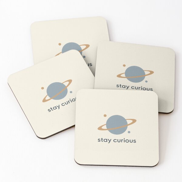 Item preview, Stay Curious Minimalist Ringed Planet designed and sold by Mostafa Studio.