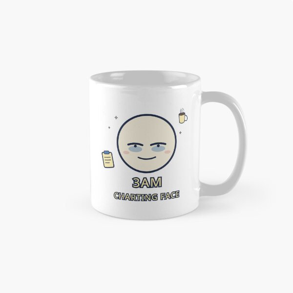 Item preview, Night Shift Nurse Sticker 3AM Charting Face Funny Gift designed and sold by Jacqueline Flynt.