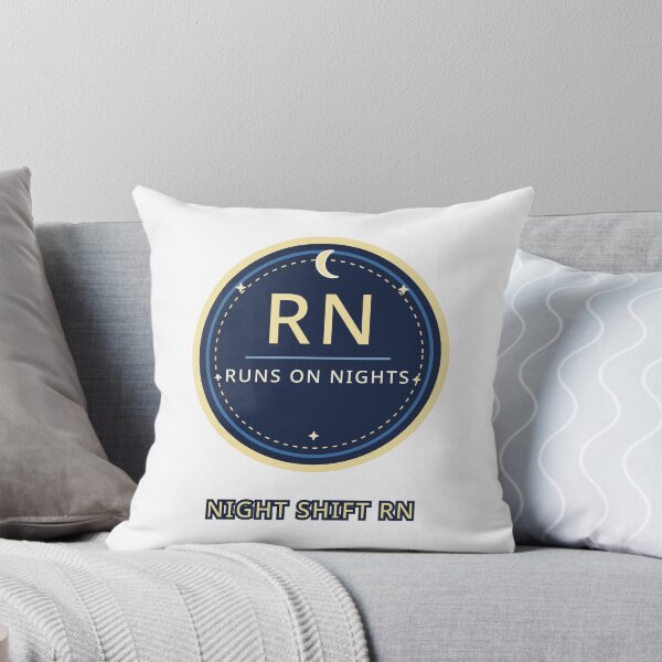 Item preview, Night Shift Nurse Sticker RN Runs on Nights Badge Gift designed and sold by Jacqueline Flynt.